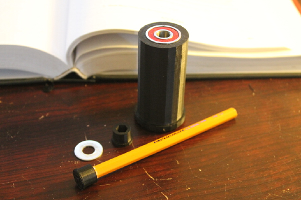 Perpendicular spool adapter for stock holder on MP Mini | 3d print model