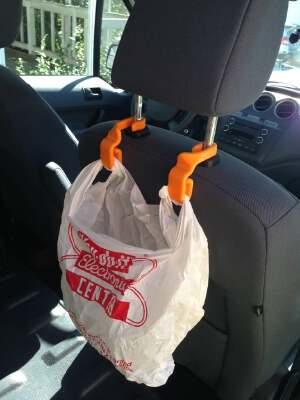 Car Seatback Trash Bag Hooks | 3d print model