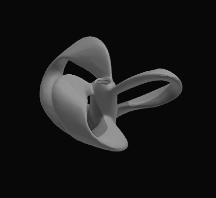 High Performance toroidal tipless rc boat propeller | 3d print model