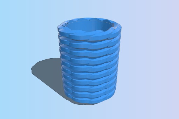 Coil Cup | 3d print model