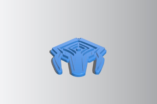 Stalker Warframe Logo Keychain | 3d print model