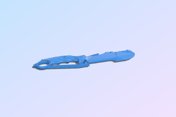 Hawk Airsoft Knife | 3d print model