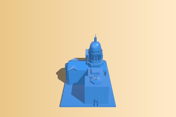 Maine Capital Building | 3d print model