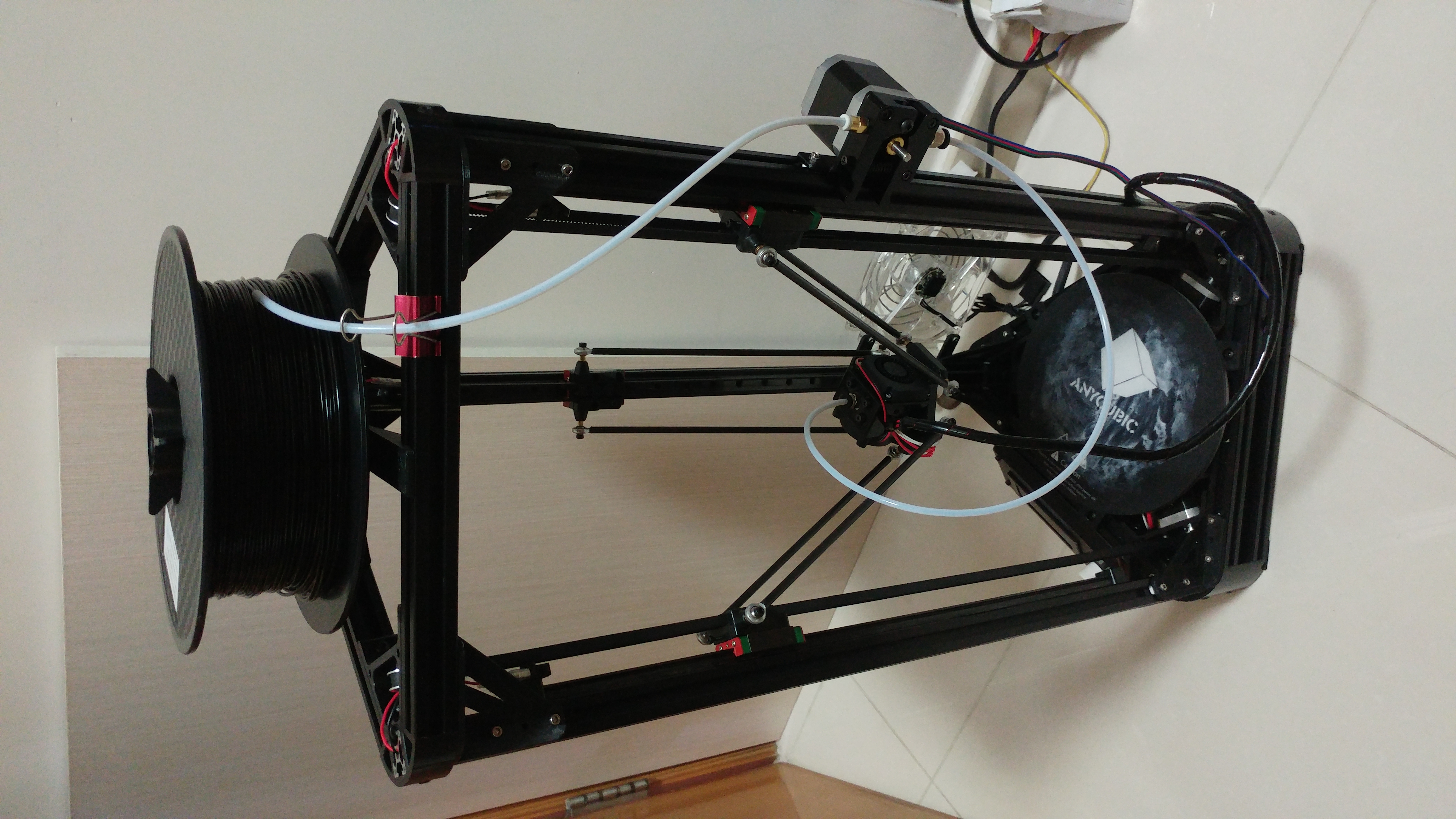 Kossel Top Spool Holder Using 608 Bearing