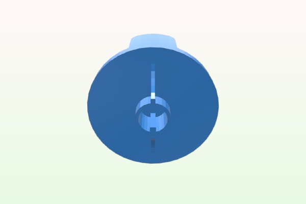 fiat siena fan button | 3d print model