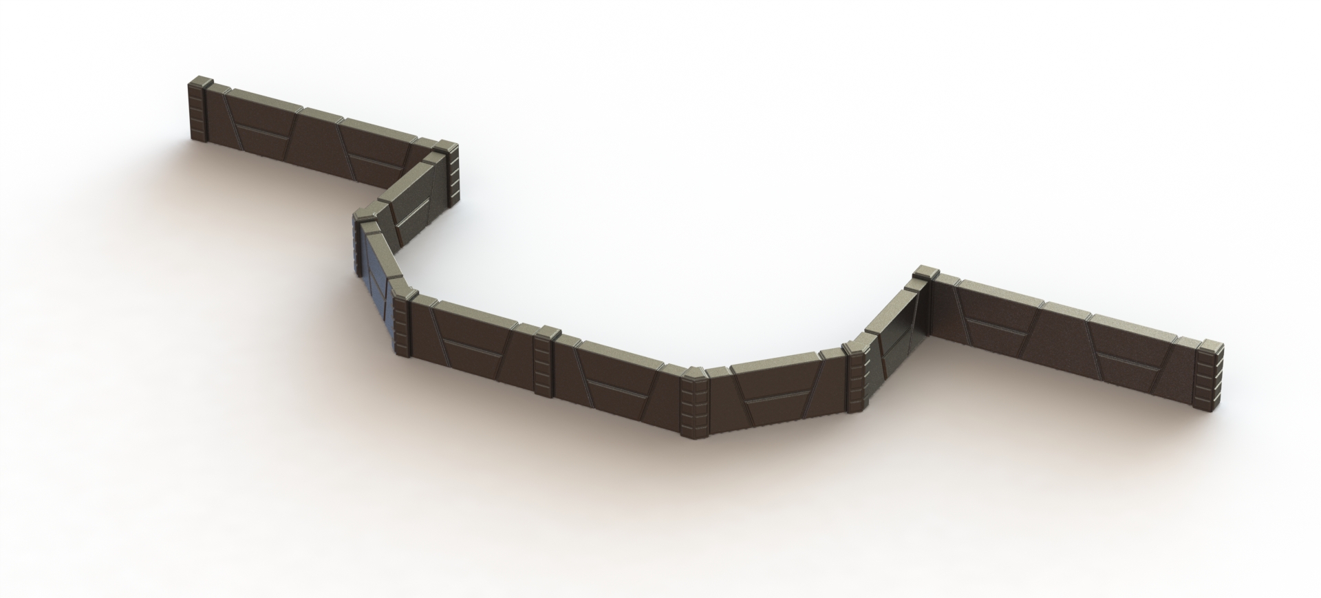 Modular defence wall