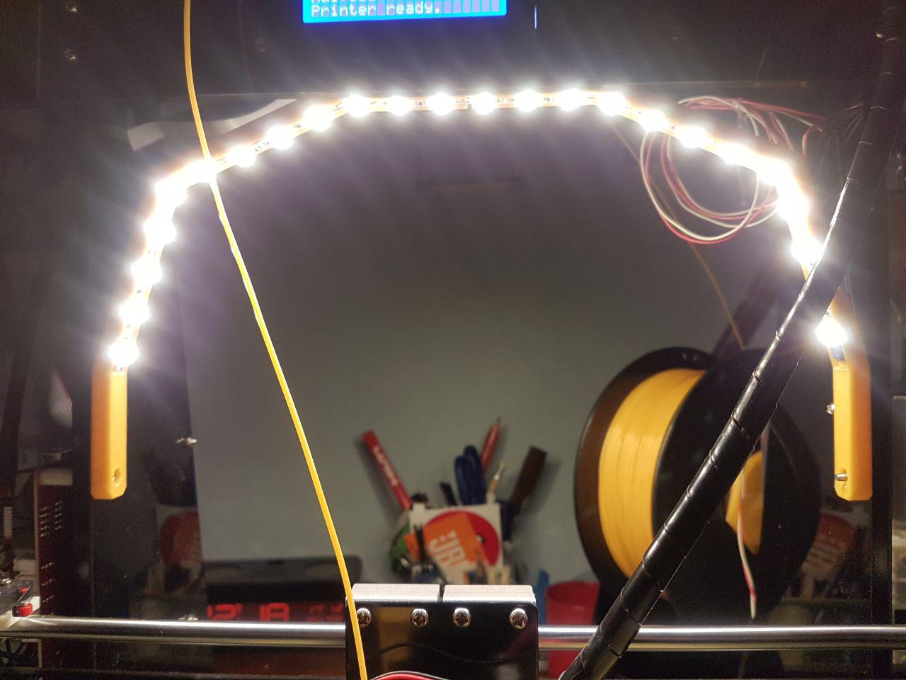Anet A8 - LED Strip Support