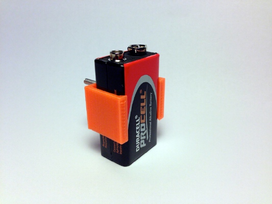 9V Battery clip | 3d print model