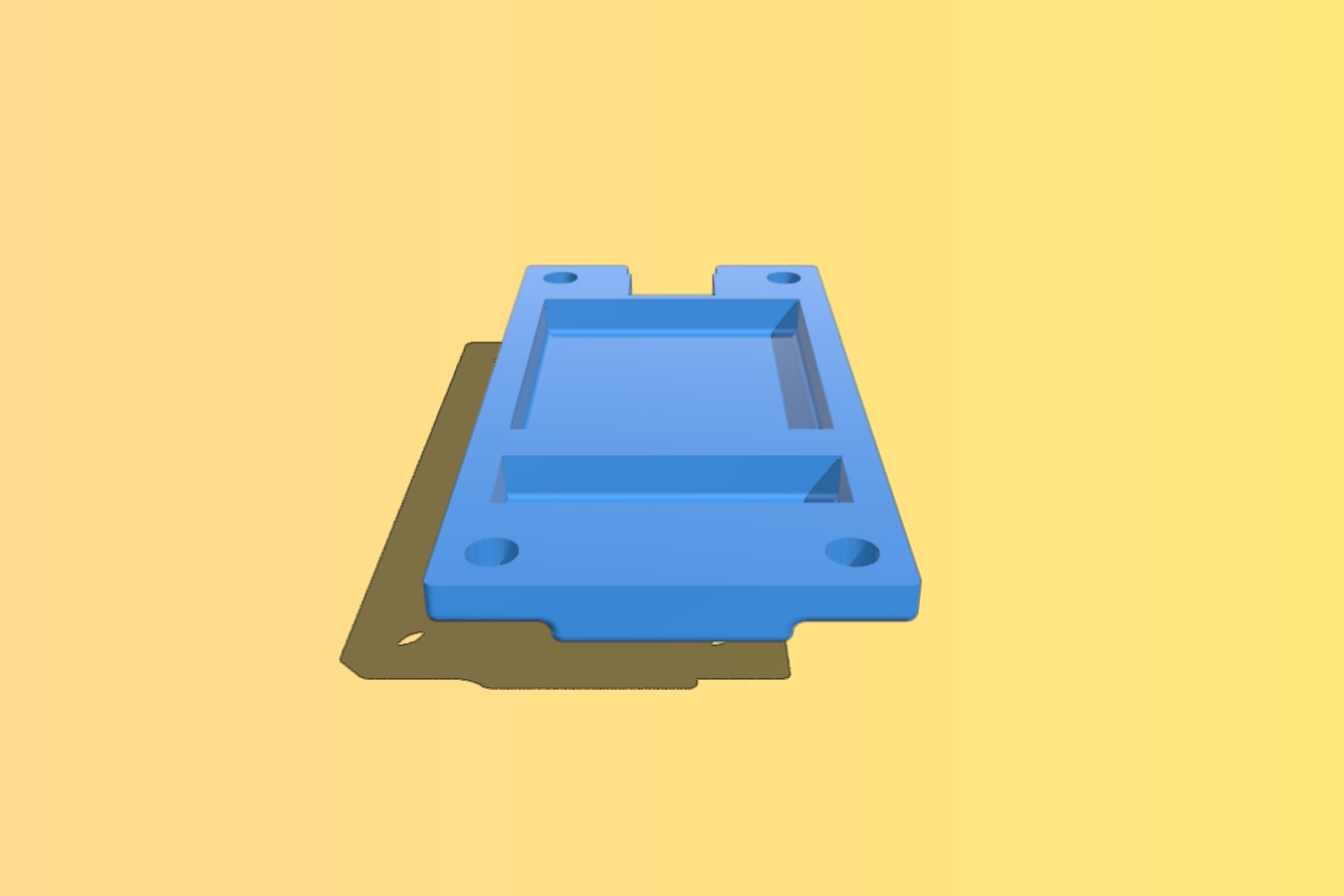 Servo lower cover with extended axis