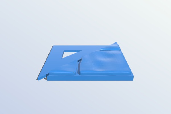 OpenDungeonTiles: Diagonal Interior Short Roughstone 2x2 | 3d print model