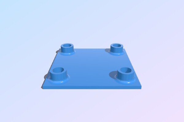 1mm PikoBLX Cover with spacers | 3d print model