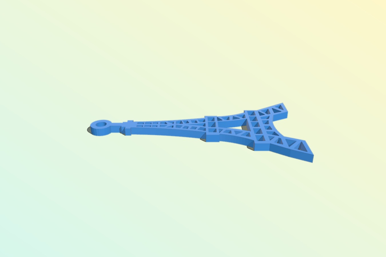 Eiffel tower keychain