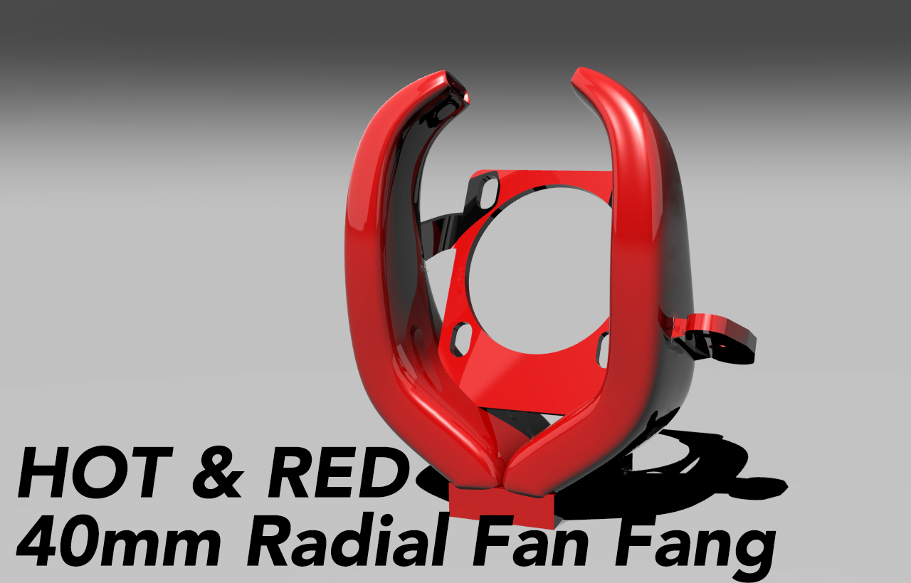 Radial Fang Fan - 4020 Blower fan, 40mm hotend fan | Files to download ...