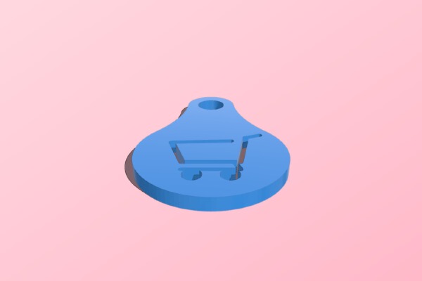 Cart coin (EU) | 3d print model