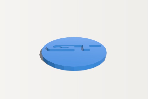 Toyota Starlet Ep82GT GT centre cap (positive) | 3d print model