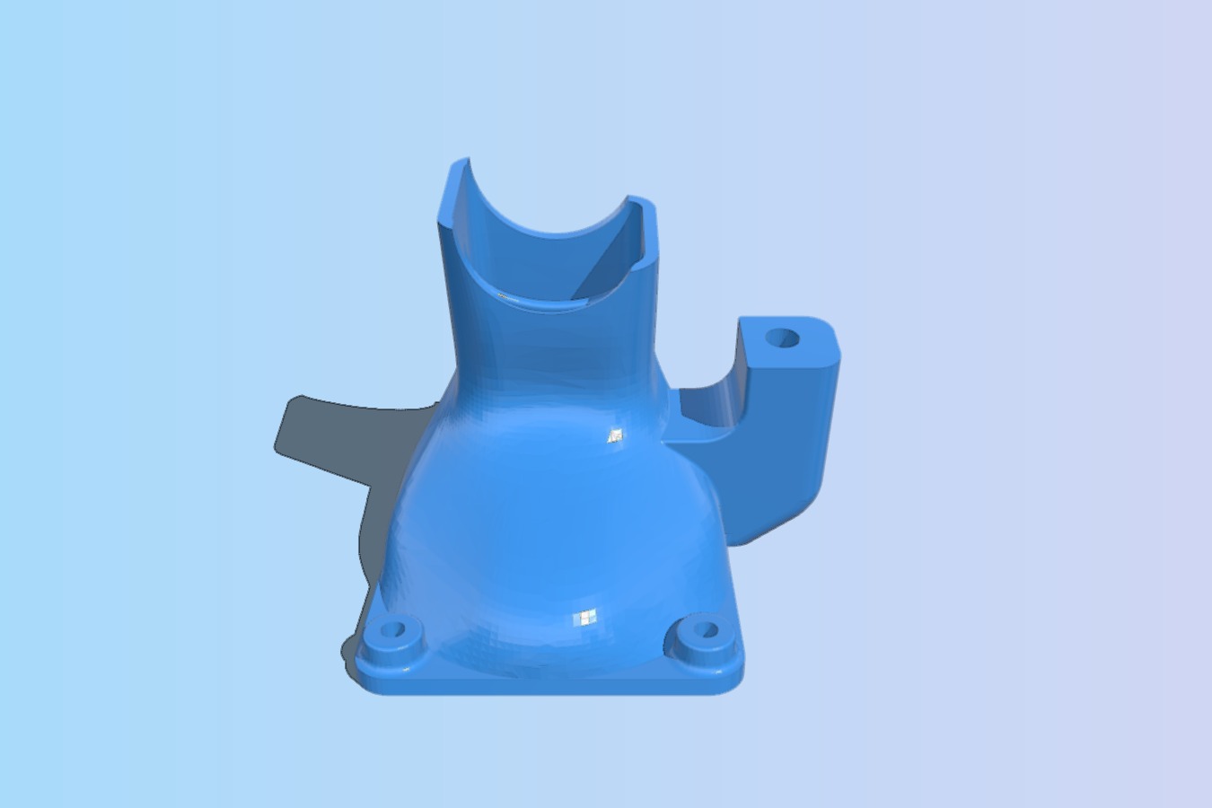 Taz 6 elevated hexagon fan duct