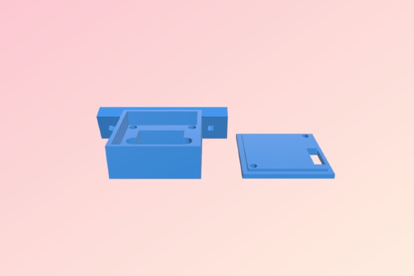 PZ0420M case with 15_20_30 degree angle and 30mm mounting holes | 3d print model