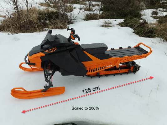 SkeeRide Big sled 200 | 3d print model