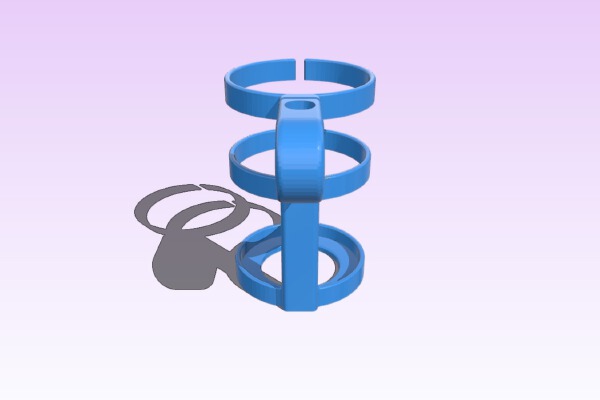 handlebar bottle holder. | 3d print model