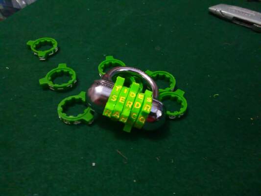 Masterlock 1534 Letter Dials | 3d print model
