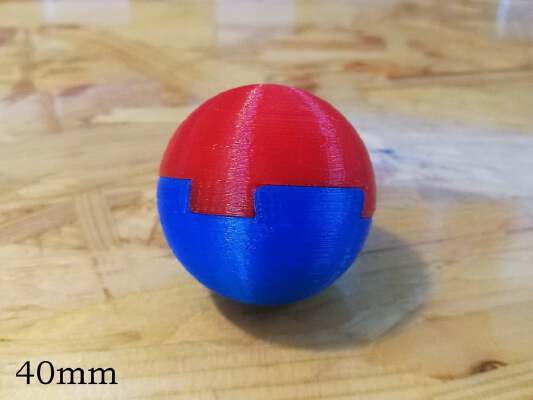 Impossible Dovetail Ball | 3d print model