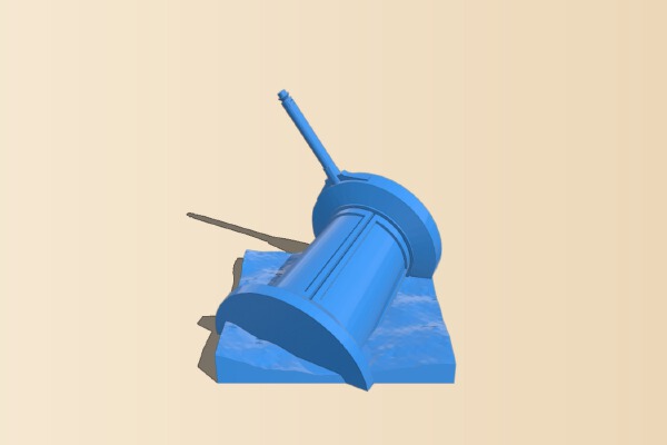 Trashed Defense Tower for Imperial Assault | 3d print model