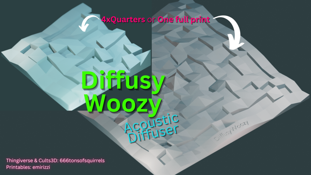DiffusyWoozy (acoustic diffuser)