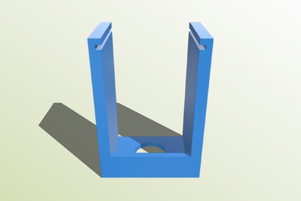 DIN Rail Mount for 1_2" Toggle Switch | 3d print model