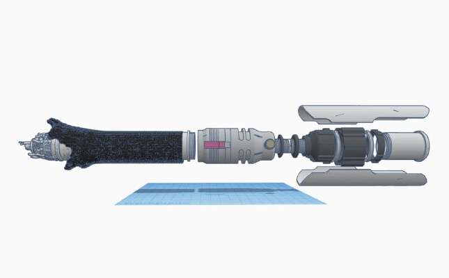 Screw together Cal Kestis' Lightsaber | 3d print model