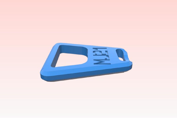 My Customized Bottle Opener | 3d print model