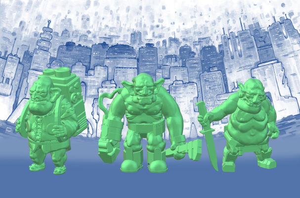 Space Goblin Junker Crew (28mm_32mm scale) | 3d print model