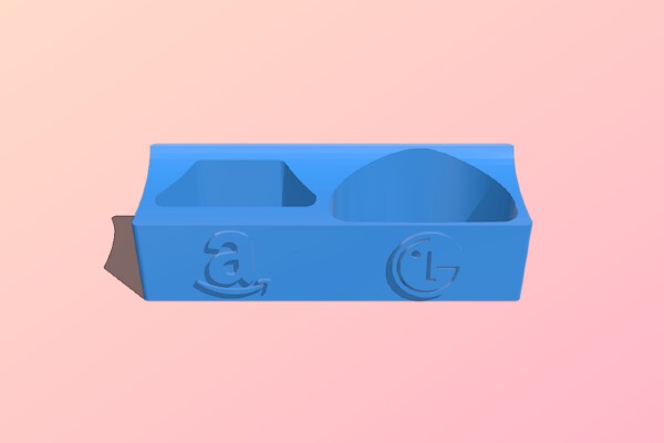 Stand_Wallmount for Amazon Firestick and LG TV Remote | 3d print model