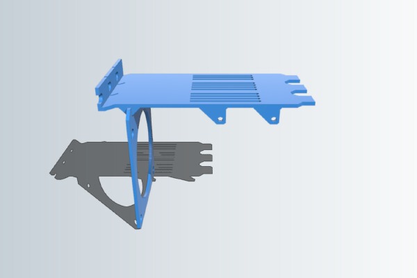 3x PCIe controller fan mount | 3d print model