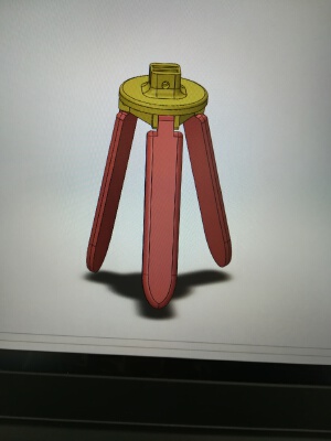 Go pro adjustable tripod | 3d print model