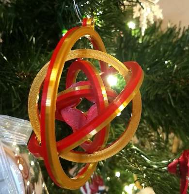 Spinning Star Circle Ornament Or Fidget Spinner | 3d print model
