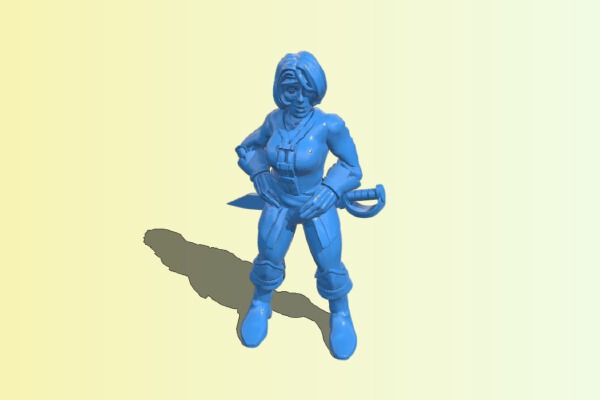 Tilly Brackett [Female Human Pirate] | 3d print model