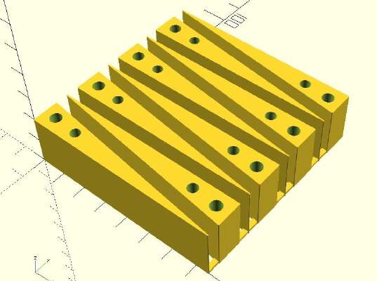 8x Türkeil - (Geschenkkarte), 8x Door wedge (presentcard) | 3d print model