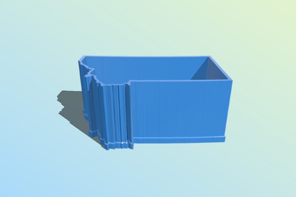 Montana Box with Topographic Mountains | 3d print model