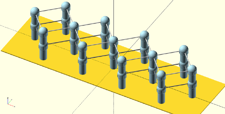 BiQuad Antenna 70cm _ 422MHz | 3d print model