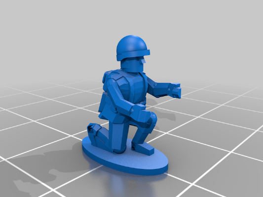 1-100 US Early WW2 Soldiers | 3d print model