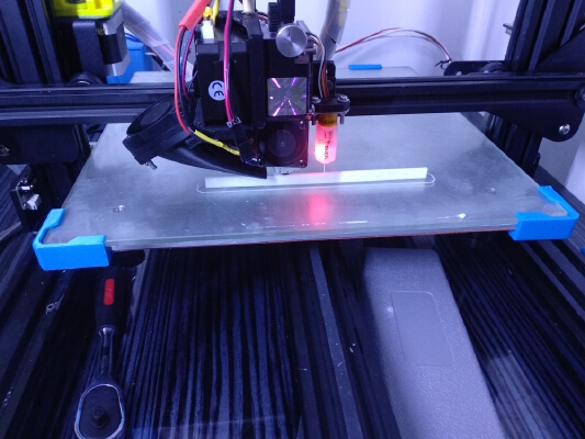 CR-10 Keenovo Bed Clip and Wire Strain Relief | 3d print model