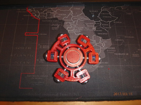 Bolt Halo Fidget Spinner - Wingnut2k #3 | 3d print model