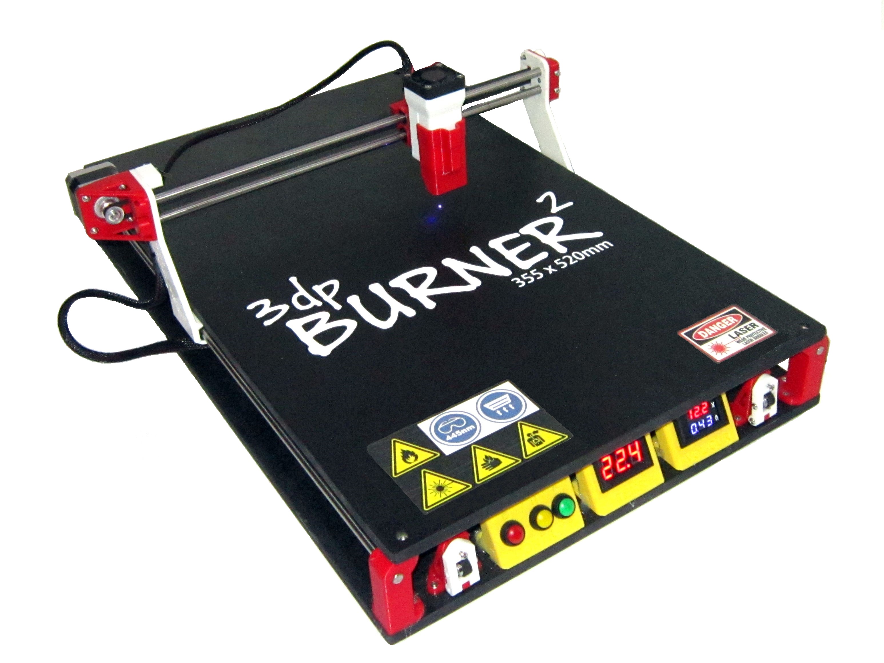 3dpBurner. 3D printed laser cutter_engraver