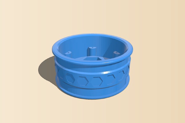 1-10 RC Wheel Design #5 Design by SlantedRC | 3d print model