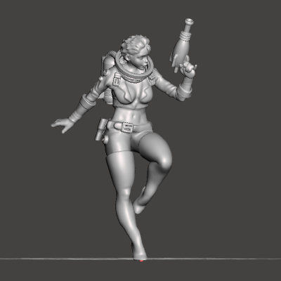 Nuka Cola Girl Pinup Remix | 3d print model