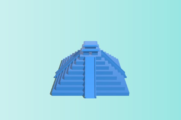 Aztec pyramid | 3d print model