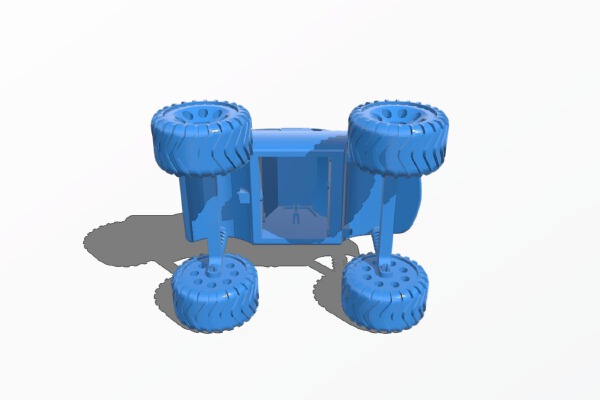 Miniature (1 foot long) monster truck | 3d print model