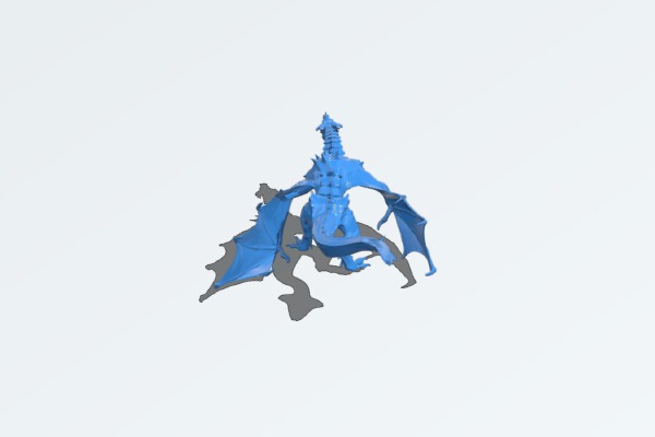 Alduin Dragon high poly | 3d print model