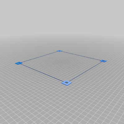 Cr-10 Level test 25x25 for 30x30 | 3d print model