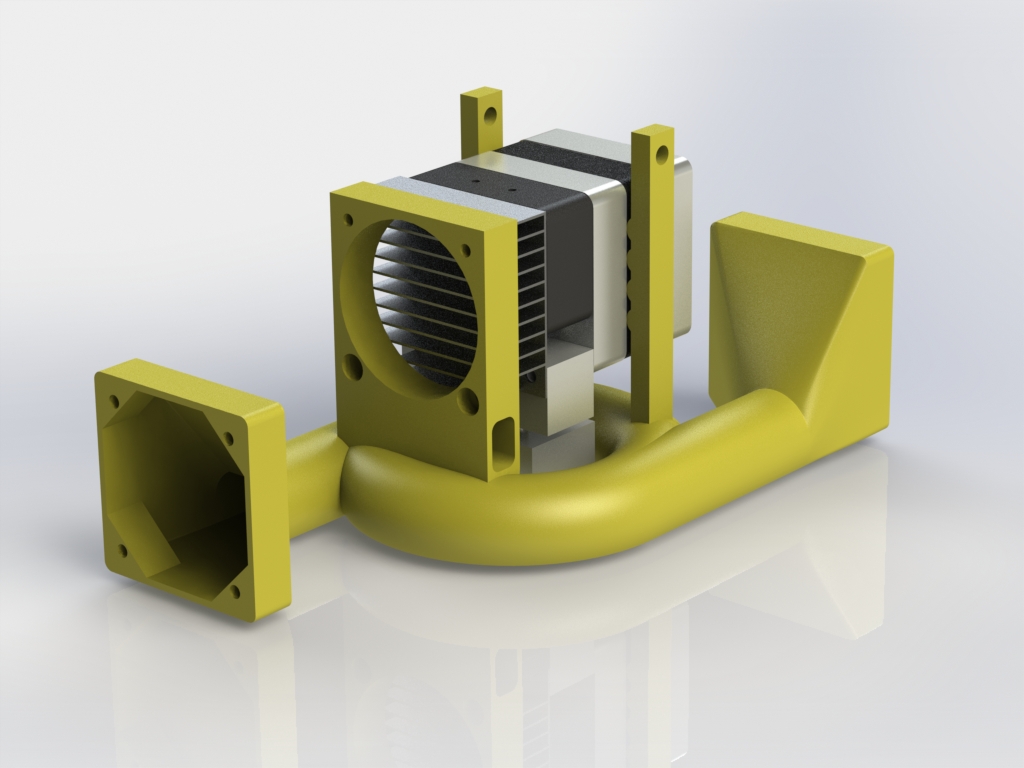 Dual Fan Donut Shroud for Folger Tech 2020 Prusa i3